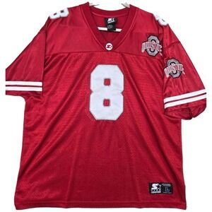 Ohio State Buckeyes Football Jersey Mens Large Red NCAA College Starter 8